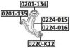 ASVA 0201-134 Control Arm-/Trailing Arm Bush